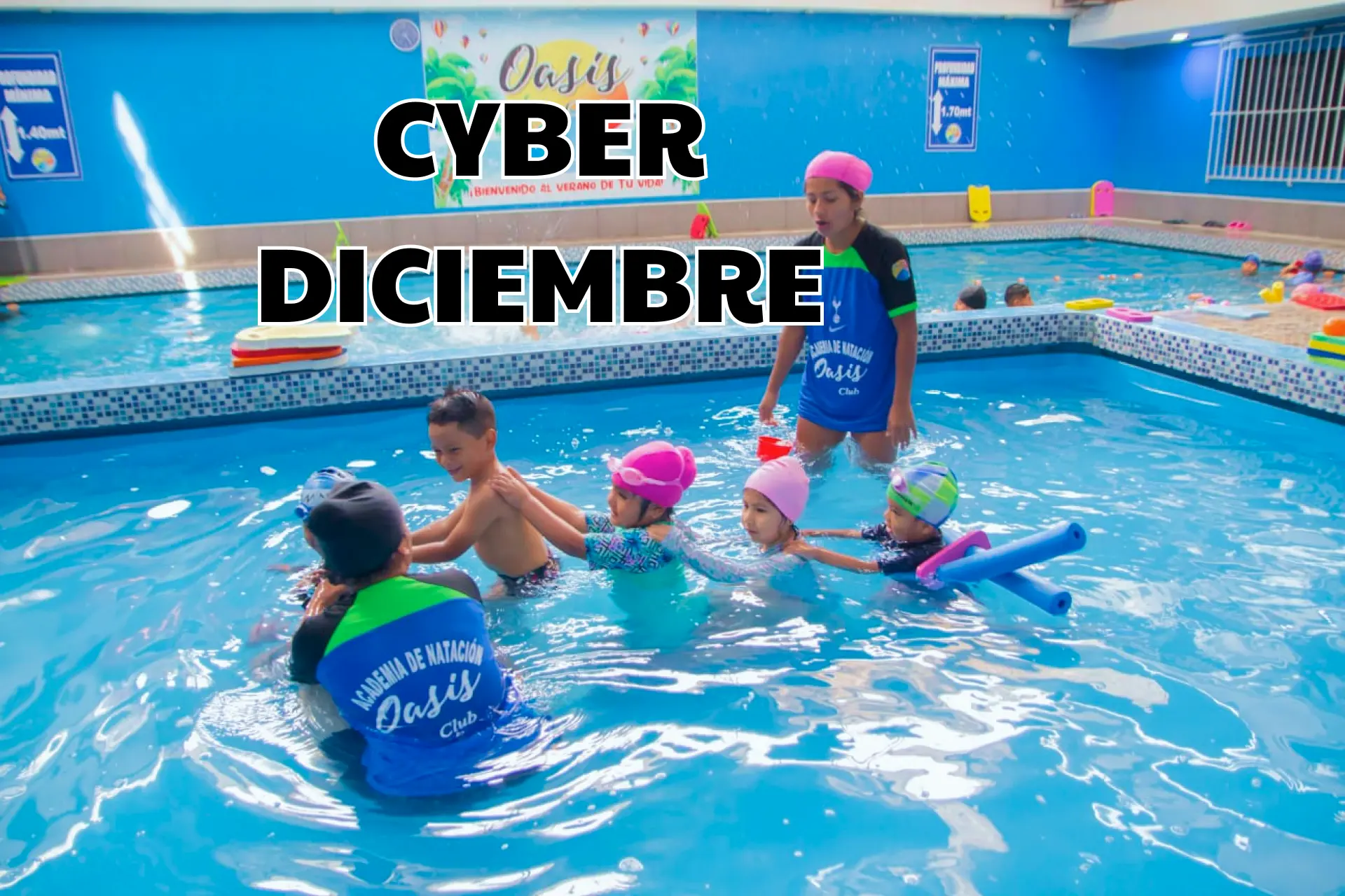 Academia de natacion , cyber mes